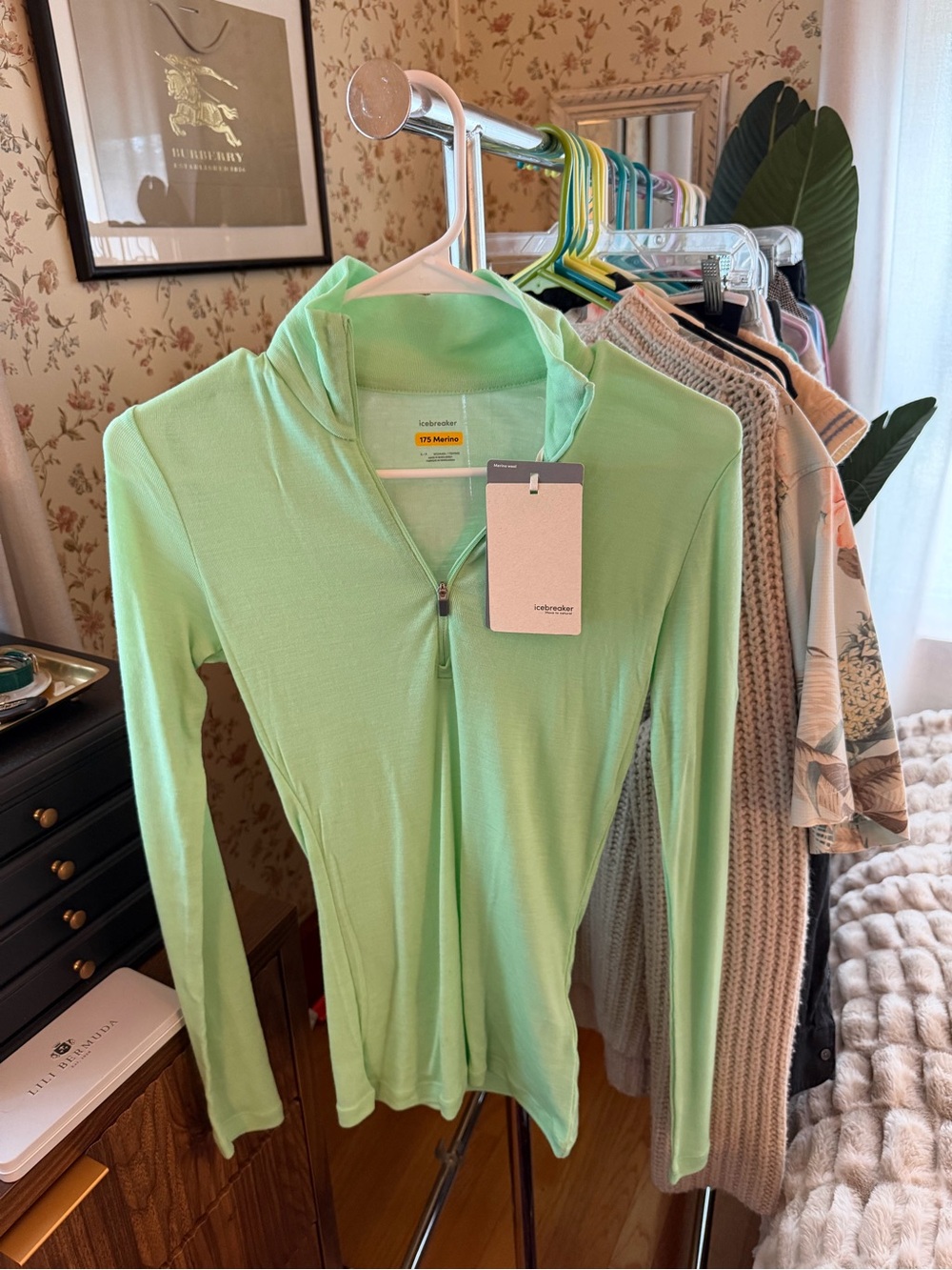 NWT Icebreaker Everyday Long Sleeve Half Zip sz S